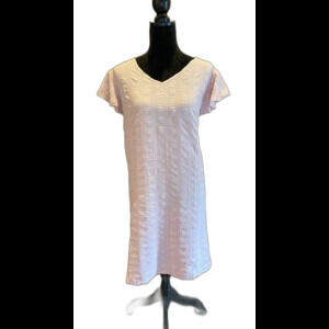 Dress Soft Pink Plus Size 2XL Flutter Sleeve Cottagecore Boho Summer Casual